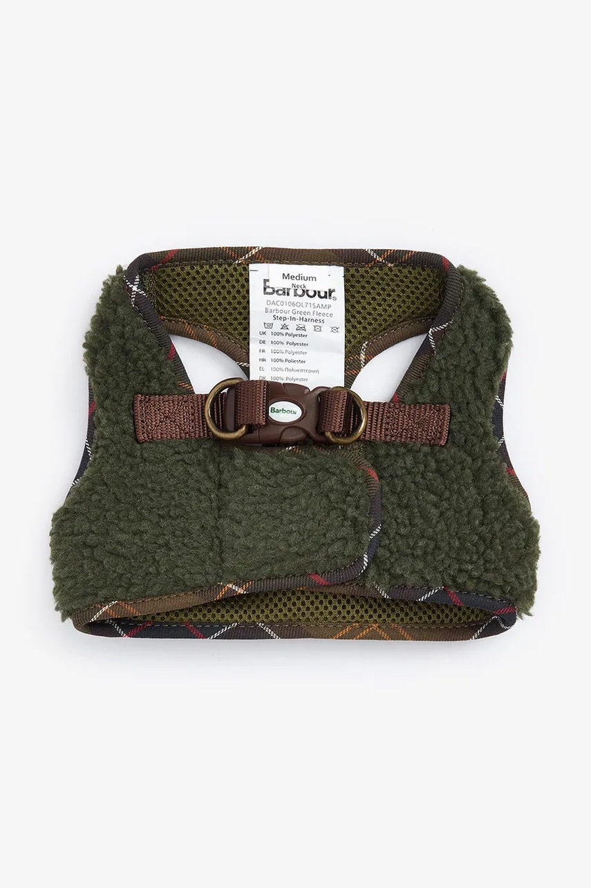 Шлейки для собак Barbour Fleece Harness S/M цвет зелёный