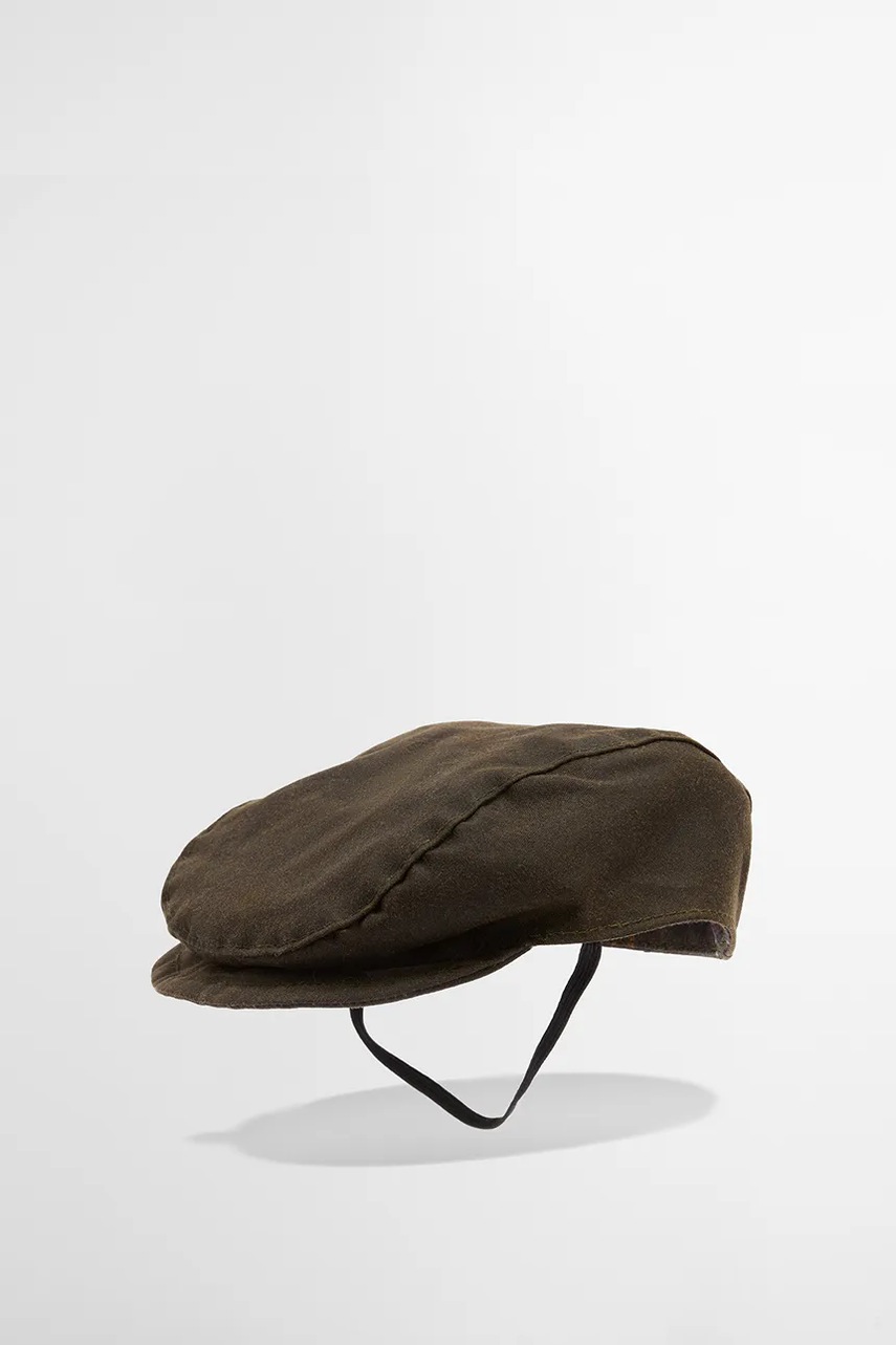 Καπέλο για σκύλο Barbour Dog Wax Flat Cap χρώμα: πράσινο φωτογραφία