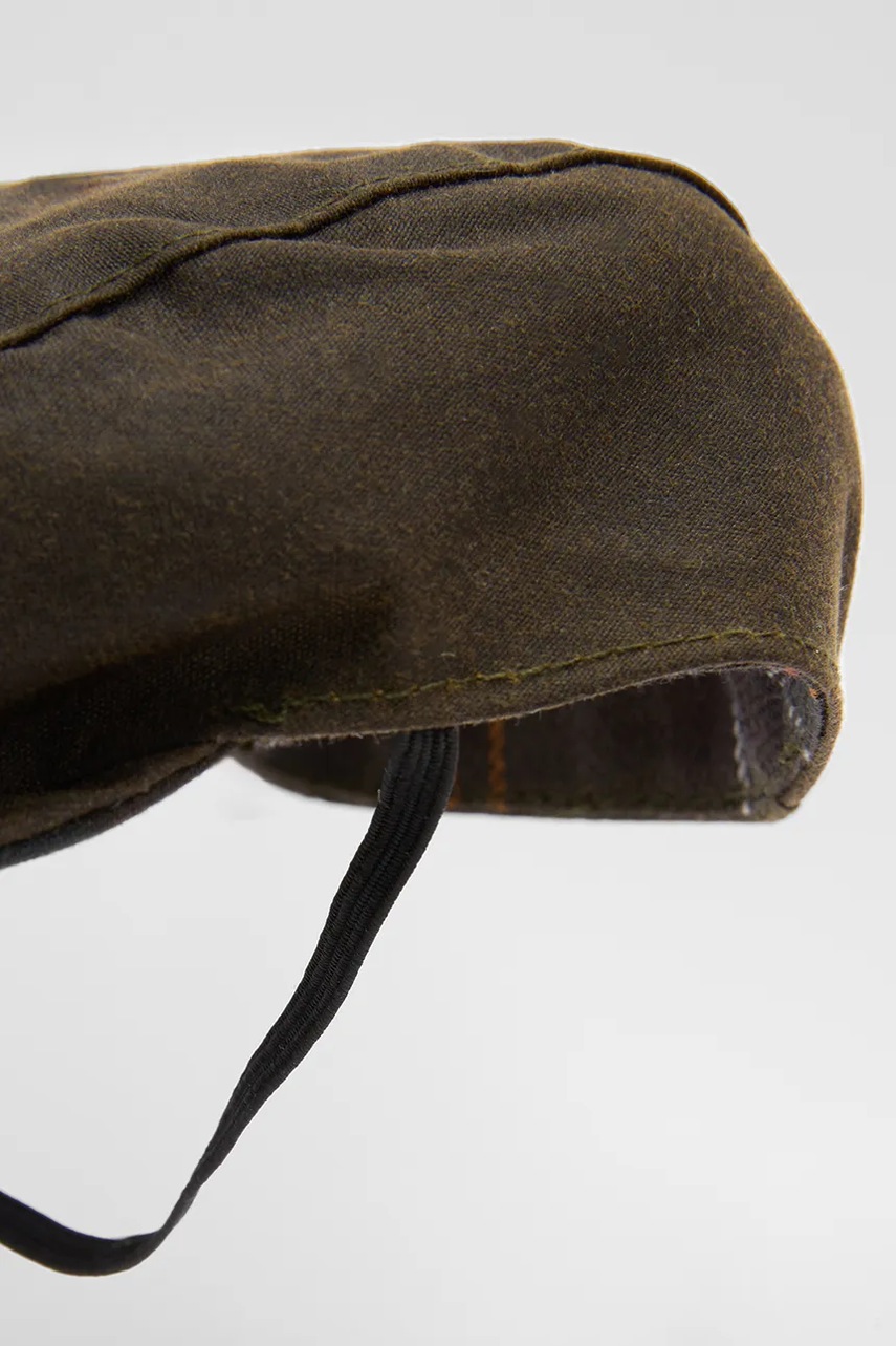 Καπέλο για σκύλο Barbour Dog Wax Flat Cap χρώμα: πράσινο φωτογραφία