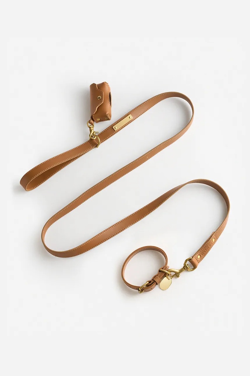 Kožené vodítko pro psa La Mania Selvo 160 x 2 cm