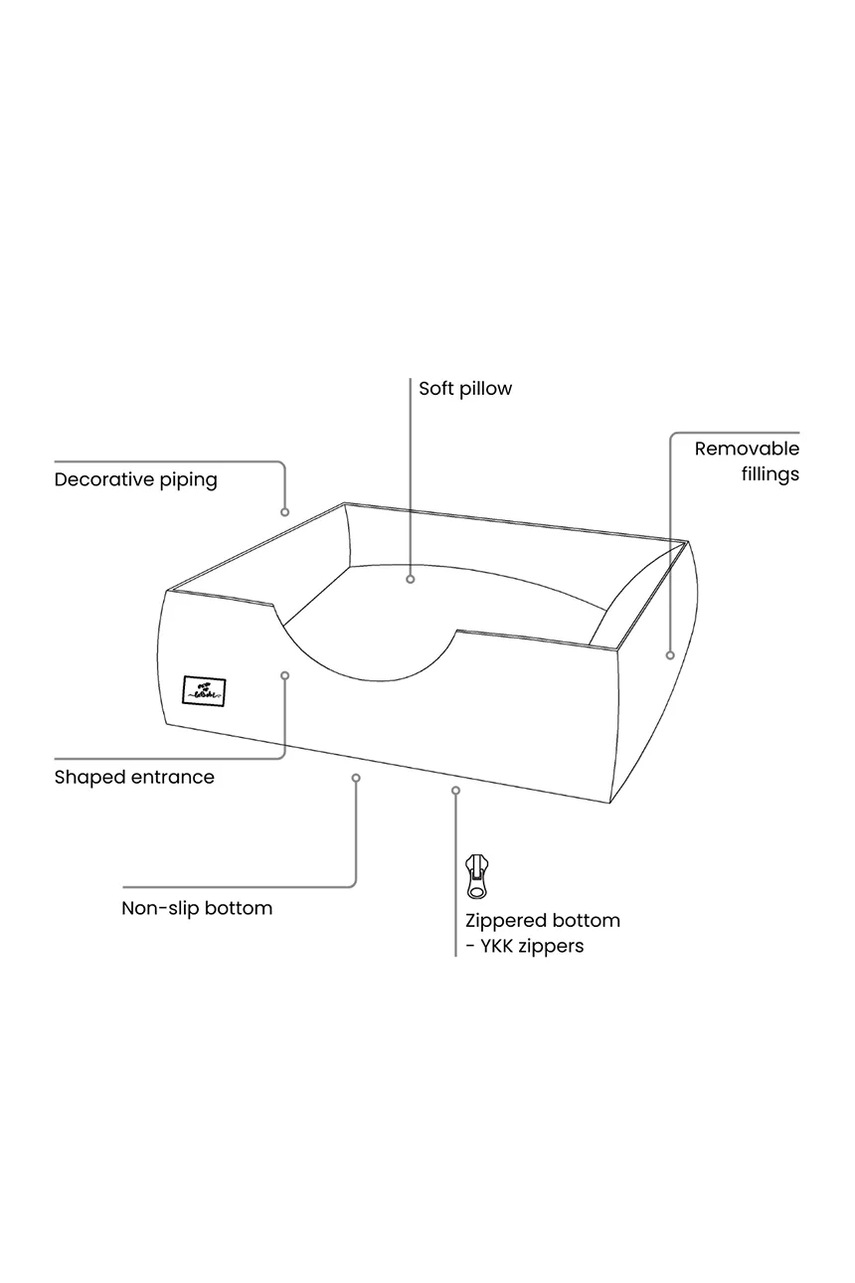 Κρεβάτι για κατοικίδια Bebobi Moe 100 x 90 x 20 cm φωτογραφία