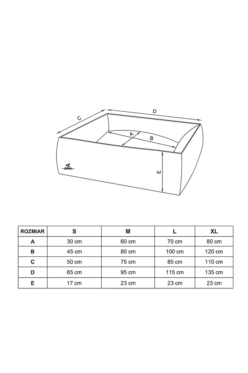 Ορθοπεδικό κρεβάτι για κατοικίδιο Bebobi Sono 115 x 85 x 23 cm φωτογραφία