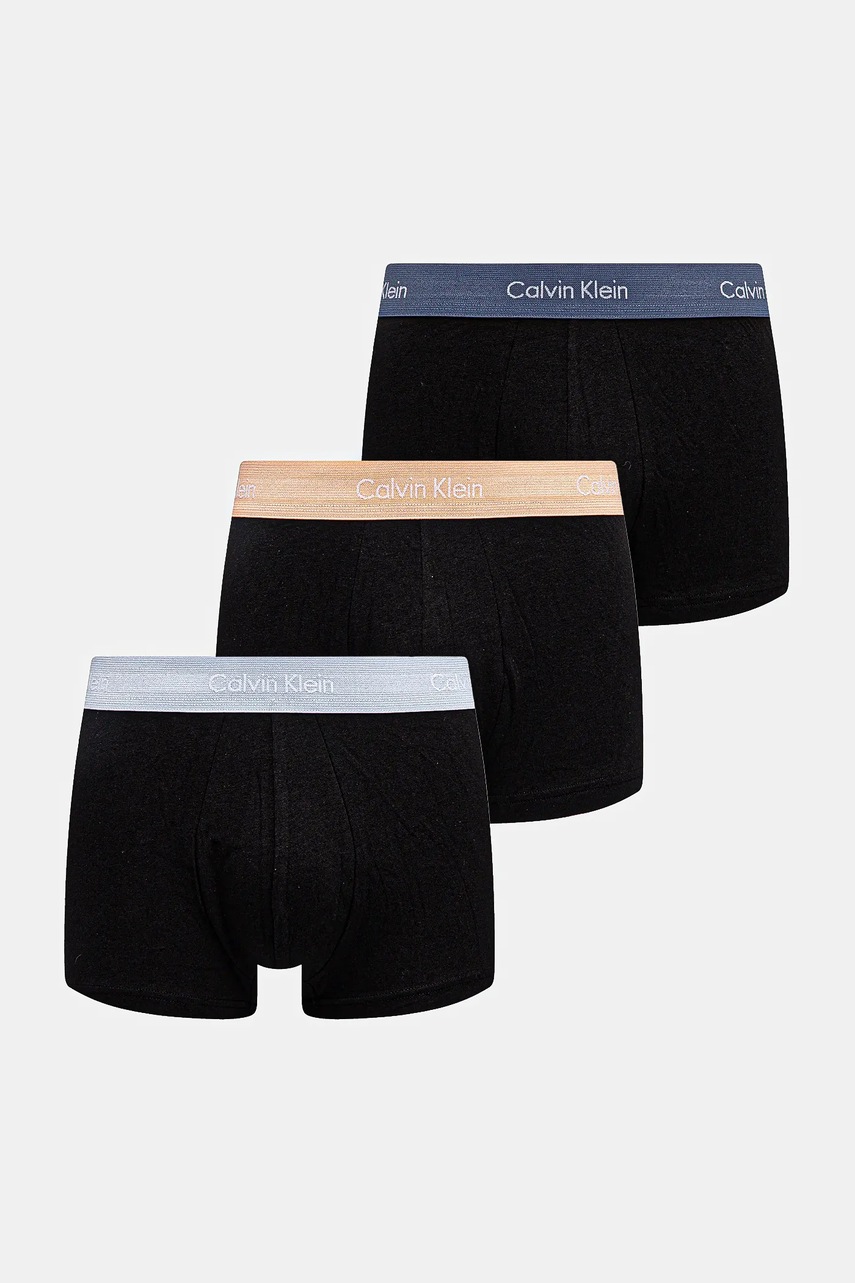 Levně Boxerky Calvin Klein Underwear 3-pack pánské, černá barva, 0000U2664G