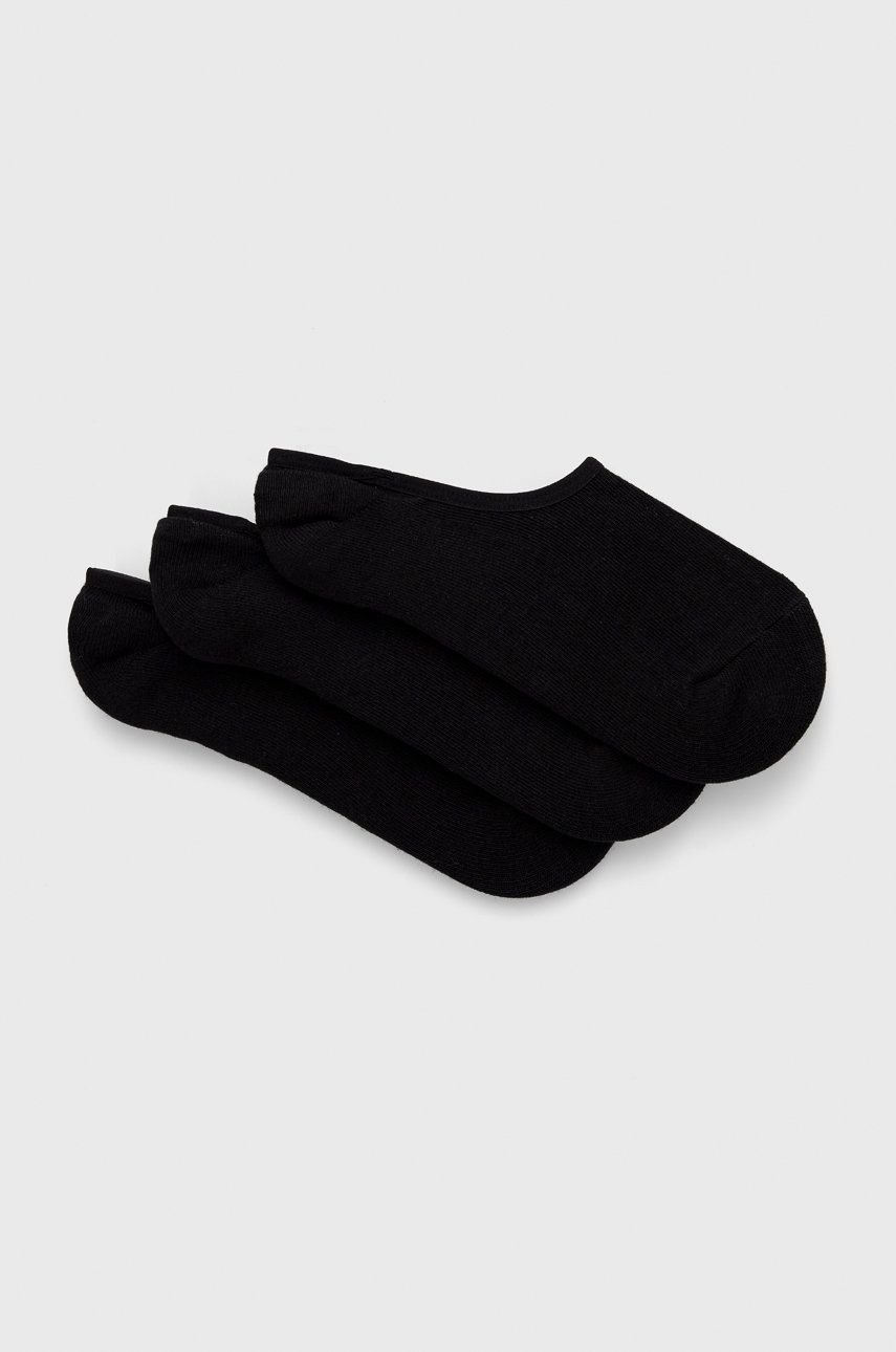 Ponožky Vans (3-pack) pánské, černá barva, VN000XS9BLK1-BLK - černá -  84% Bavlna