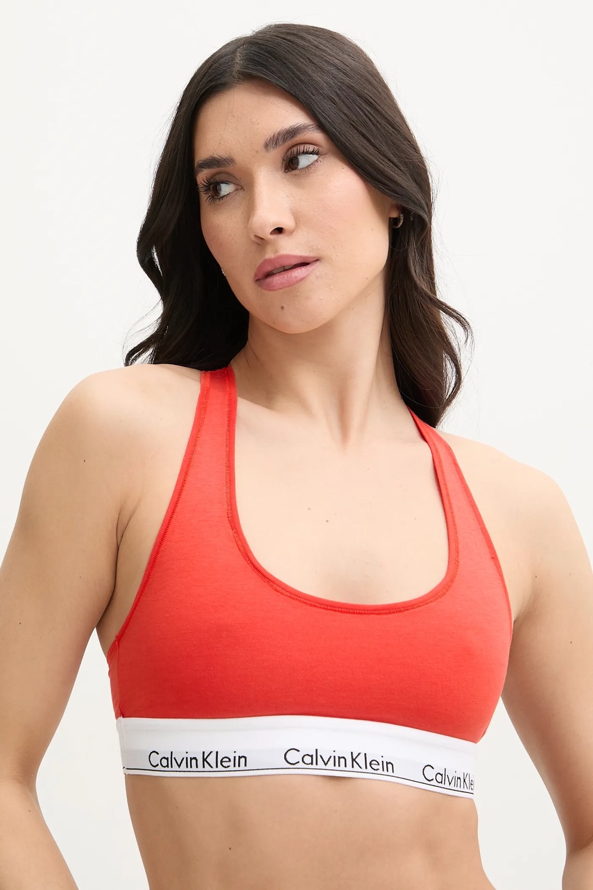 

Сутиен Calvin Klein Underwear в розово с изчистен дизайн 0000F3785E, Червен