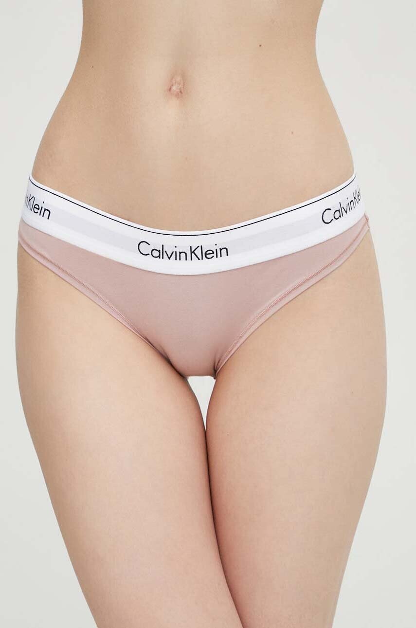 

Бикини Calvin Klein Underwear в розово 0000F3787E, Розов