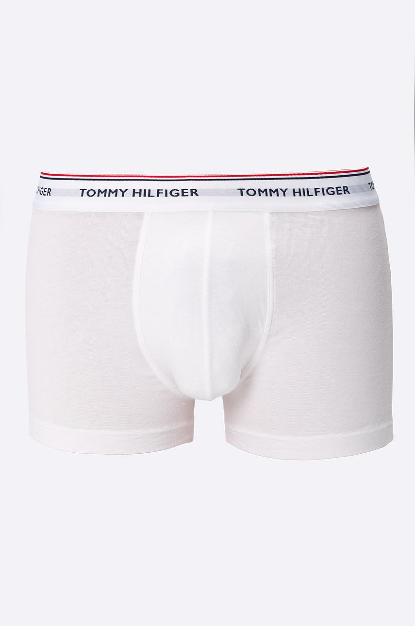 Levně Boxerky Tommy Hilfiger 3-pack pánské, bílá barva, 1U87903842