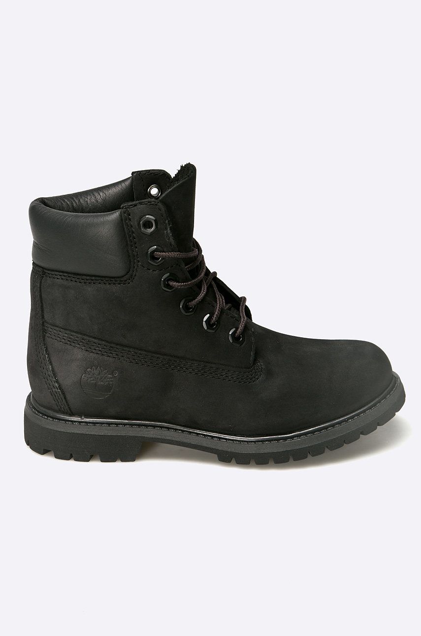 Levně Nízké kozačky Timberland 6" Premium Boot dámské, černá barva, na plochém podpatku, 8658A