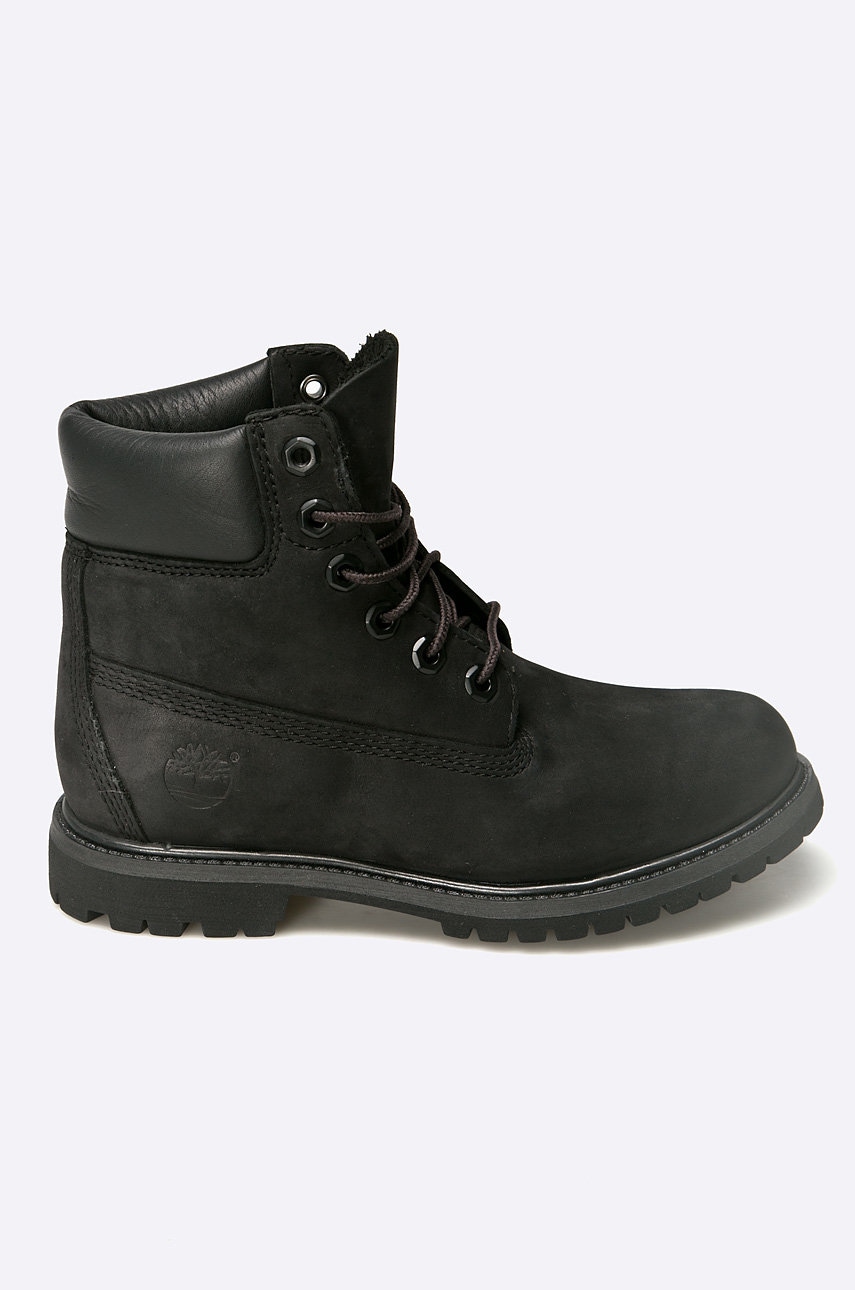 Timberland Botine Premium Boot Femei, Culoarea Negru, Cu Toc Plat 8658a-black