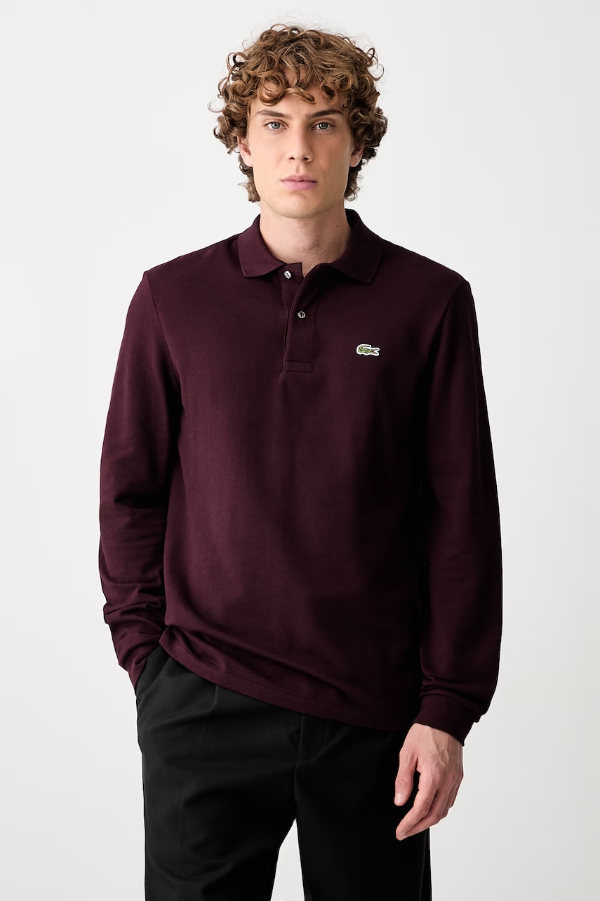 Lacoste majica dugih rukava za muškarce od pamuka