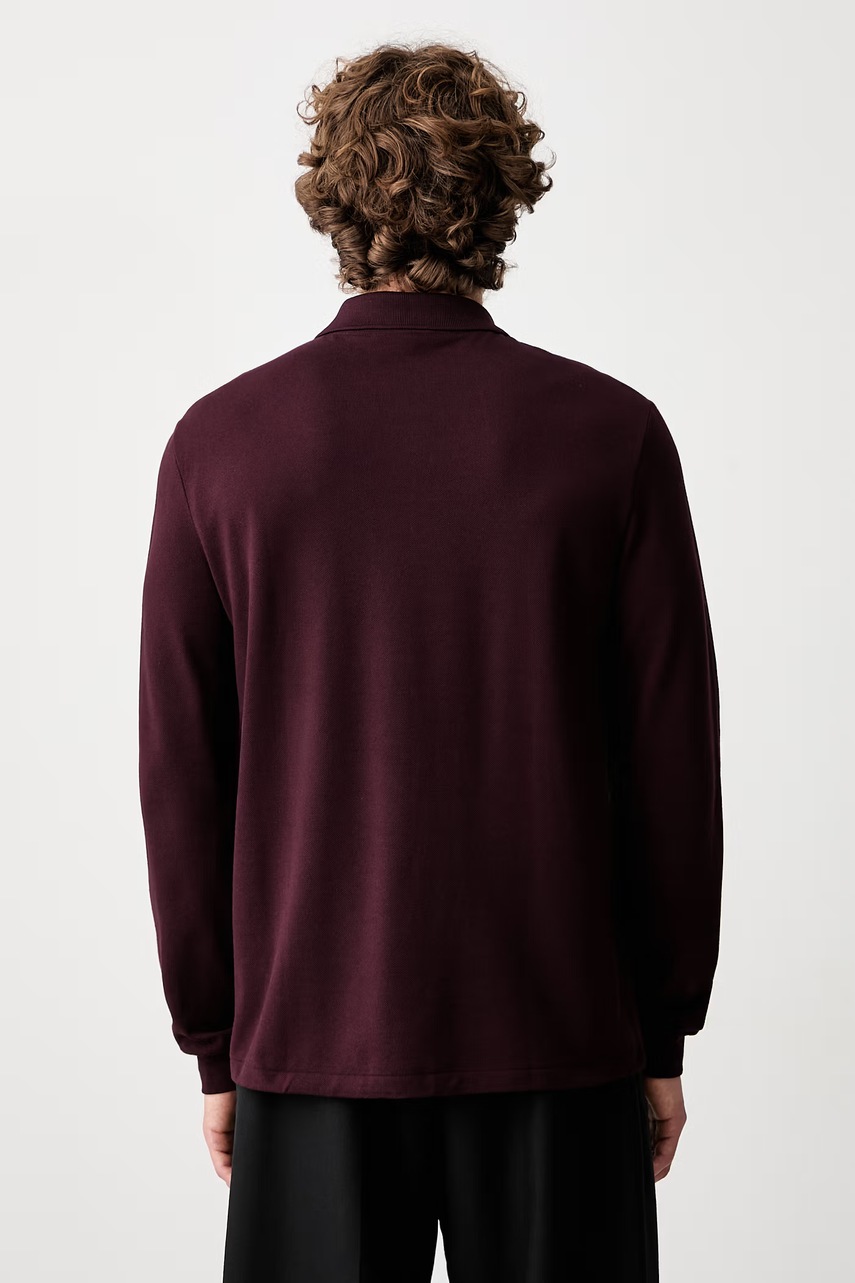 Lacoste longsleeve męski bawełniany (zdjęcie 3)