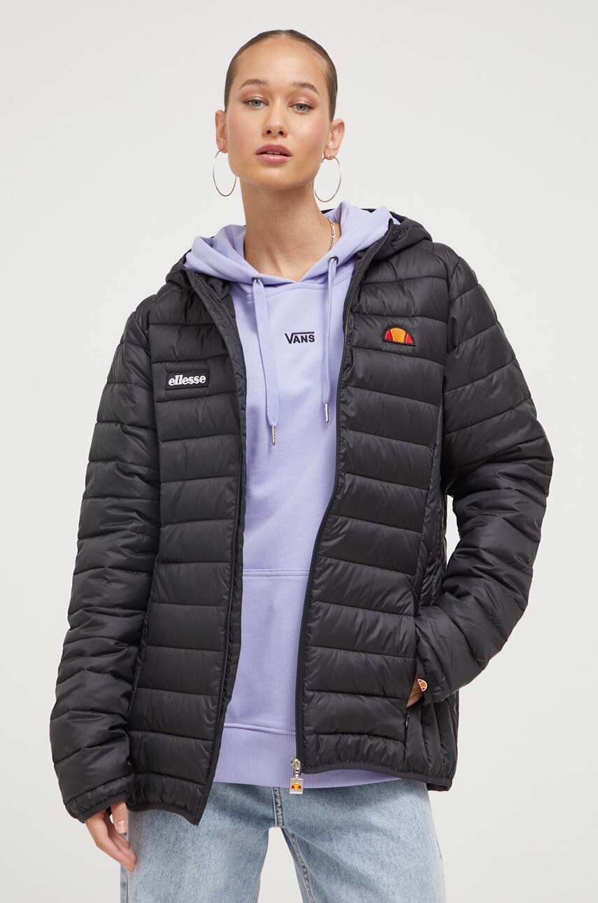 

Яке Ellesse в сиво преходен модел, Черен