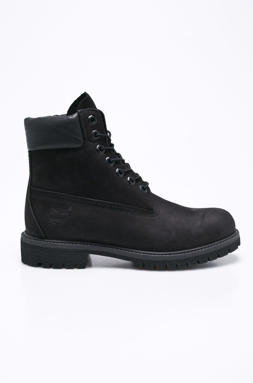 Levně Semišové boty Timberland 6" Premium Boot pánské, černá barva, TB0100730011