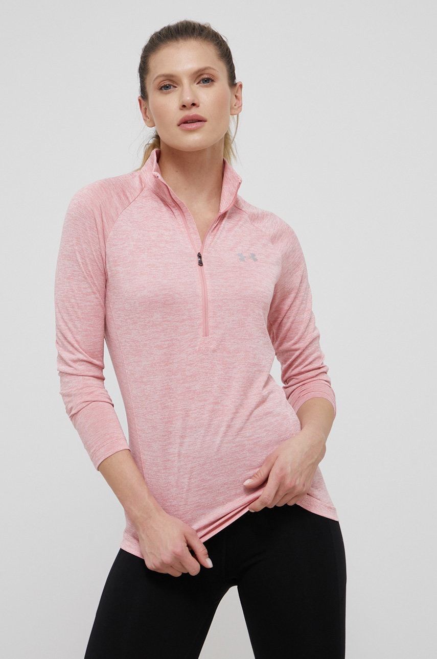 

Блуза с дълги ръкави Under Armour 1320128 дамски в розово, Розов