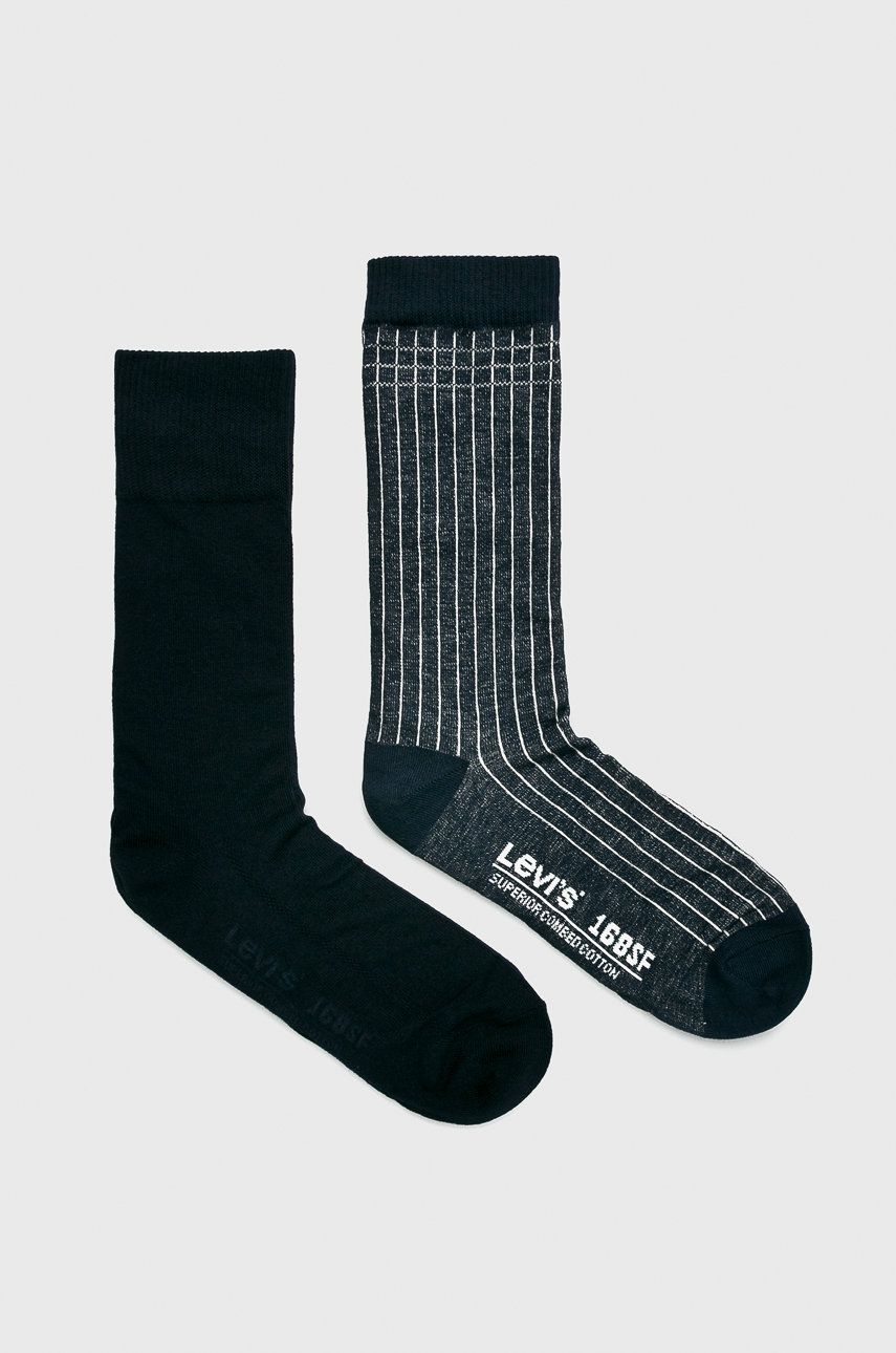 Levi′s - Ponožky (4-pack) - námořnická modř - 74% Bavlna
