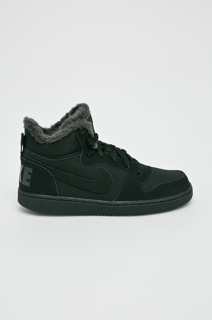 

Nike Kids - Детски обувки Court Borough Mid Wntr, Черен