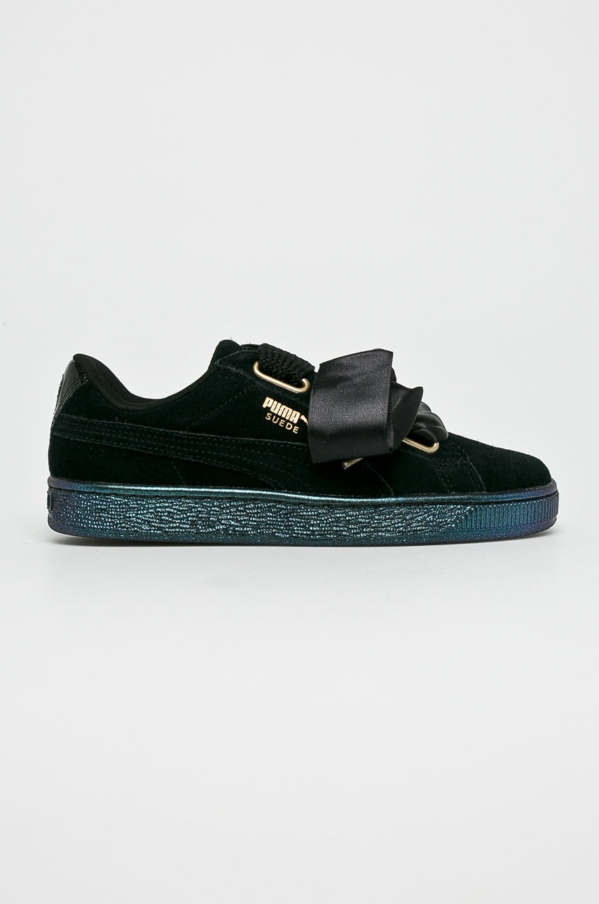 

Puma - Кроссовки Suede Heart Satin Wn's, Чёрный