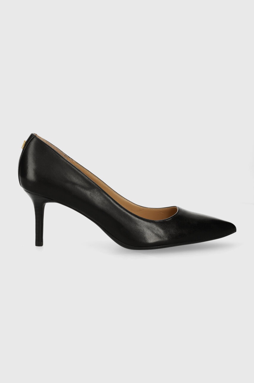 

Кожени обувки с тънък ток Lauren Ralph Lauren Lanette в черно 802723236001, Черен