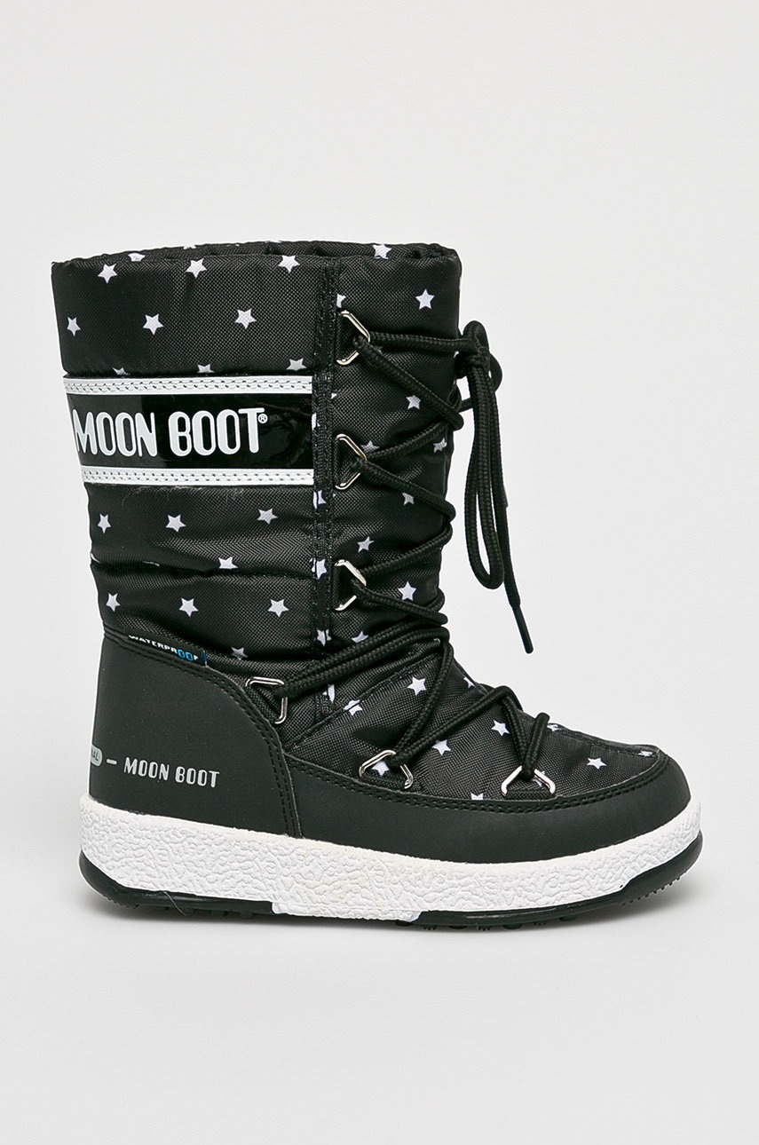

Moon Boot - Детски апрески Jr Girl Q.Star Wp, Черен