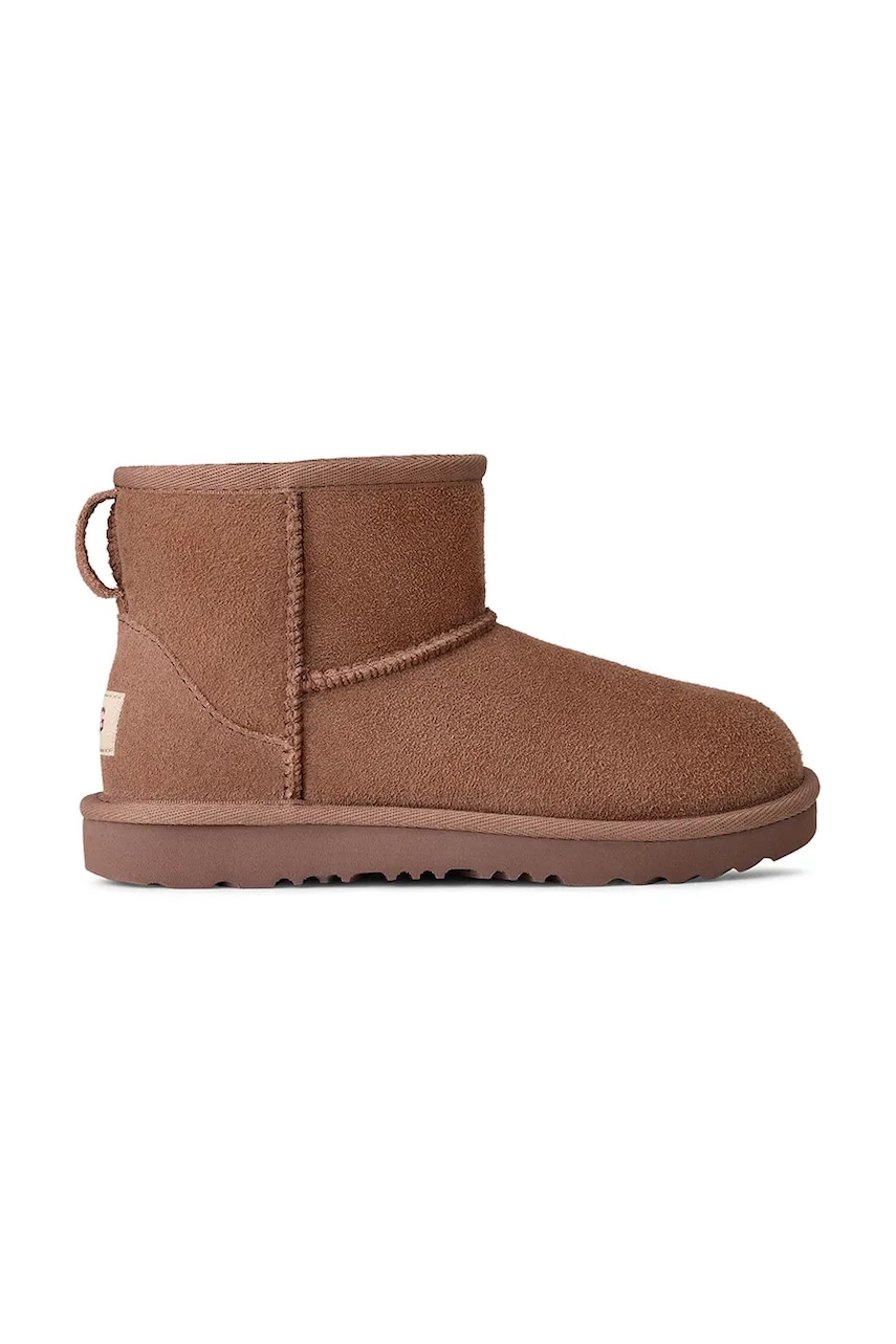 Levně Dětské semišové sněhule UGG Classic Mini II hnědá barva, 1017715K