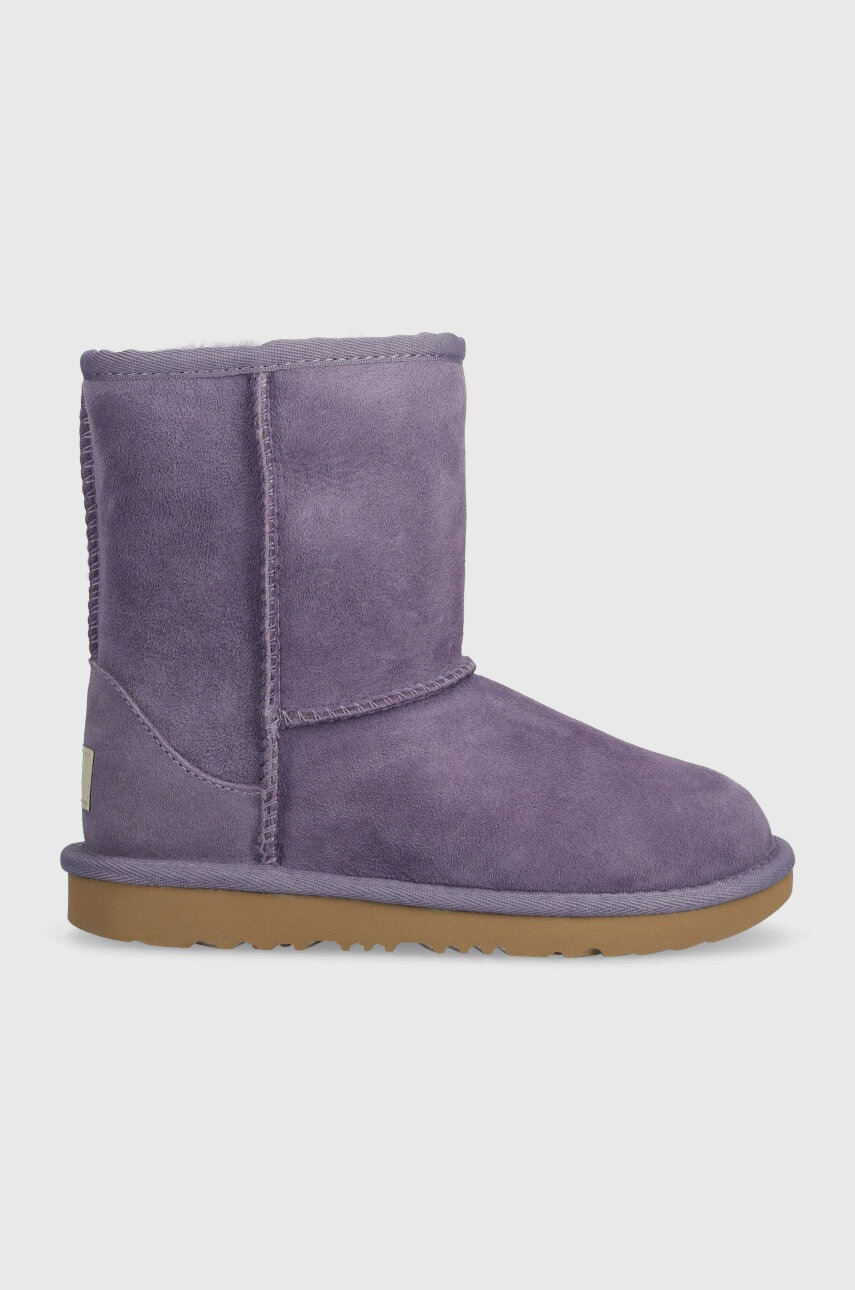 Детские замшевые сапоги UGG Classic II цвет фиолетовый Детские замшевые сапоги UGG Classic II цвет фиолетовый