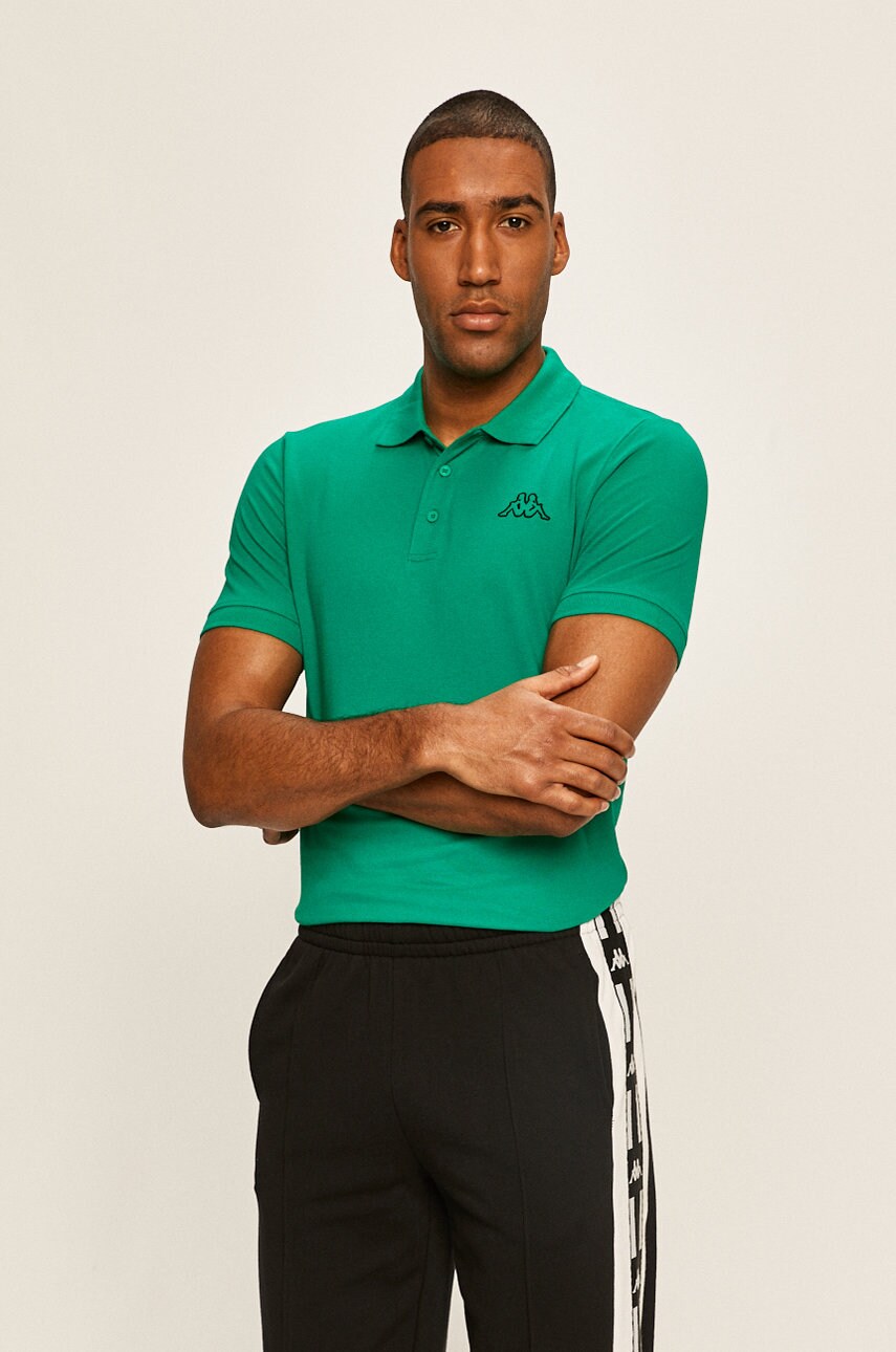 Kappa Polo de bumbac culoarea verde, cu imprimeu 2023 ❤️ Pret Super answear imagine noua 2022