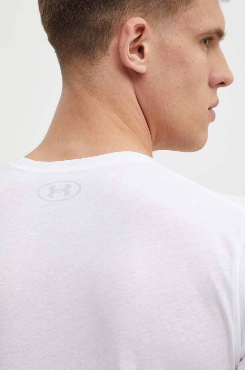 Μπλουζάκι προπόνησης Under Armour Team Issue Wordmark χρώμα: άσπρο, 1329582 φωτογραφία