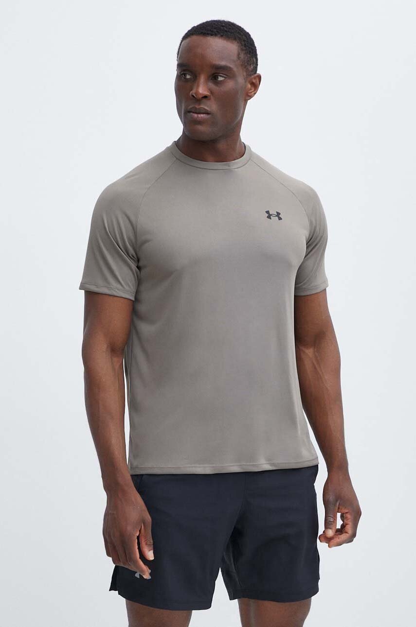 Under Armour tricou de antrenament culoarea verde, neted, 1326413