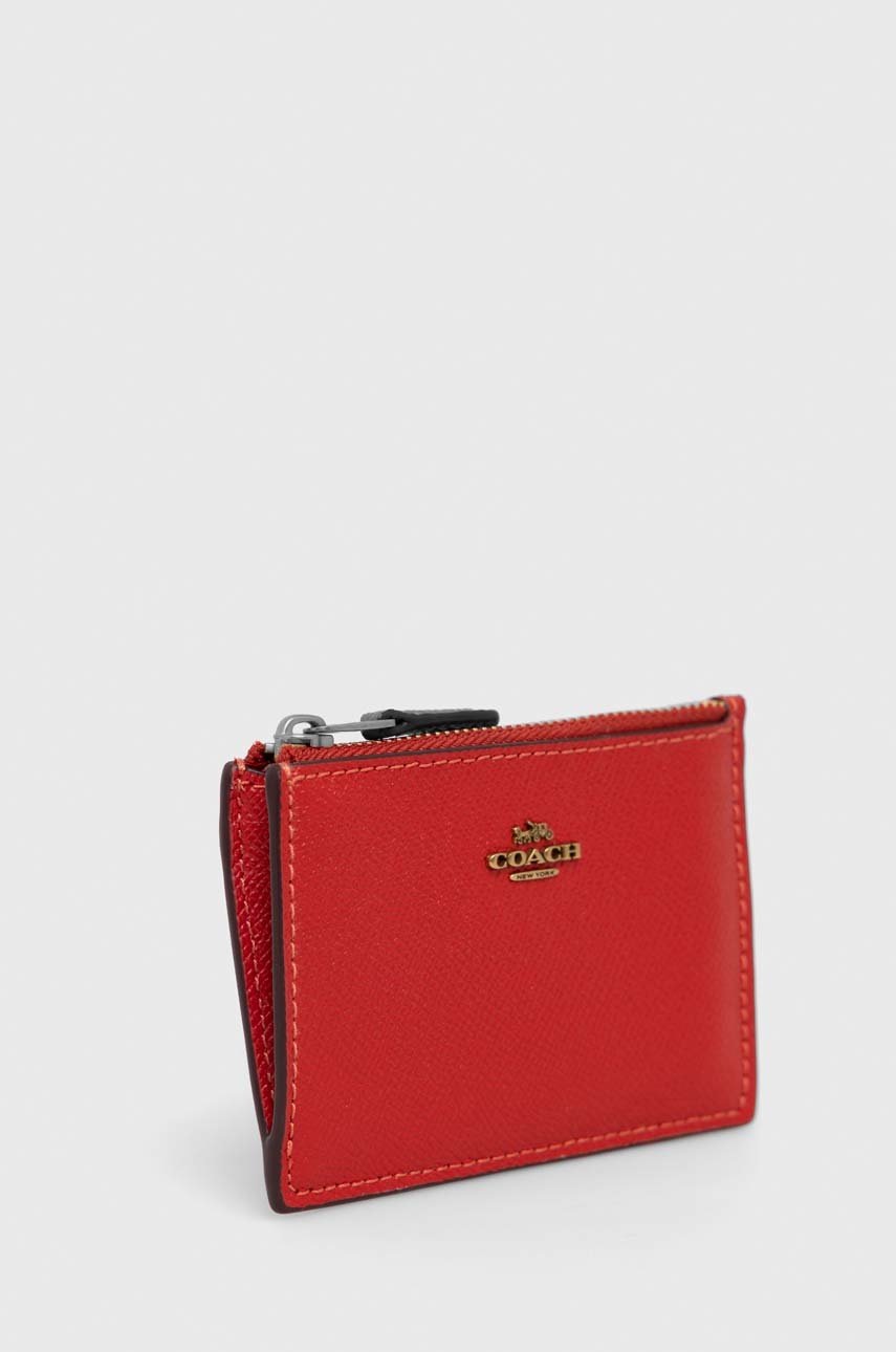 

Кожаный кошелек Coach цвет чёрный