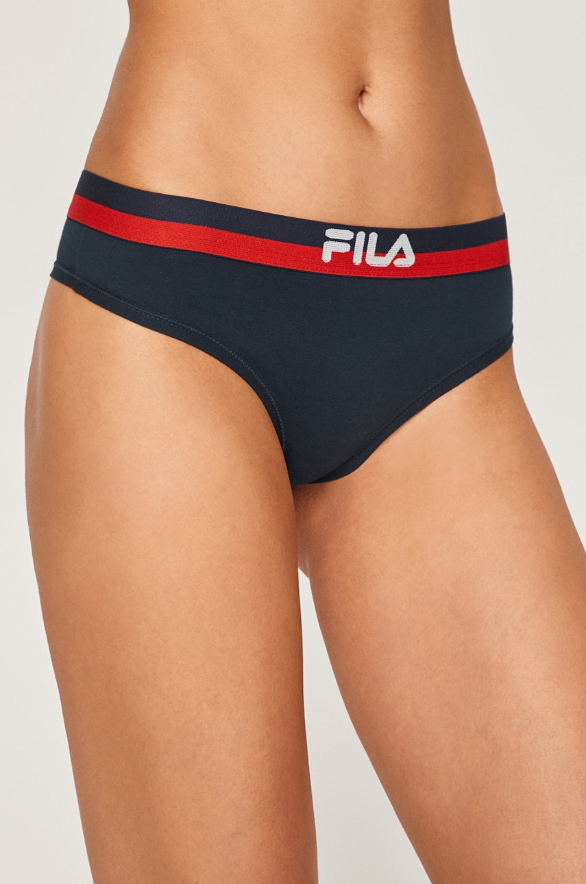 Tanga Fila tmavomodrá barva - námořnická modř - Materiál č. 1: 95 % Bavlna