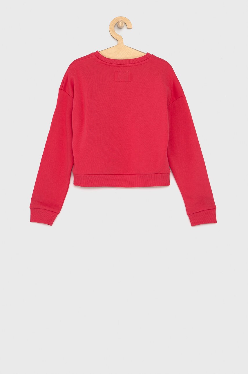 

Кофта Guess цвет розовый с принтом