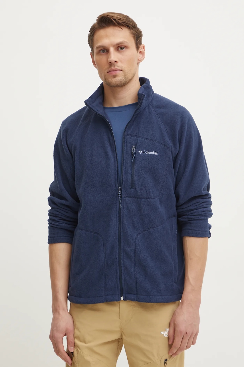 Columbia bluză bărbați, culoarea bleumarin, material uni 1420421-013