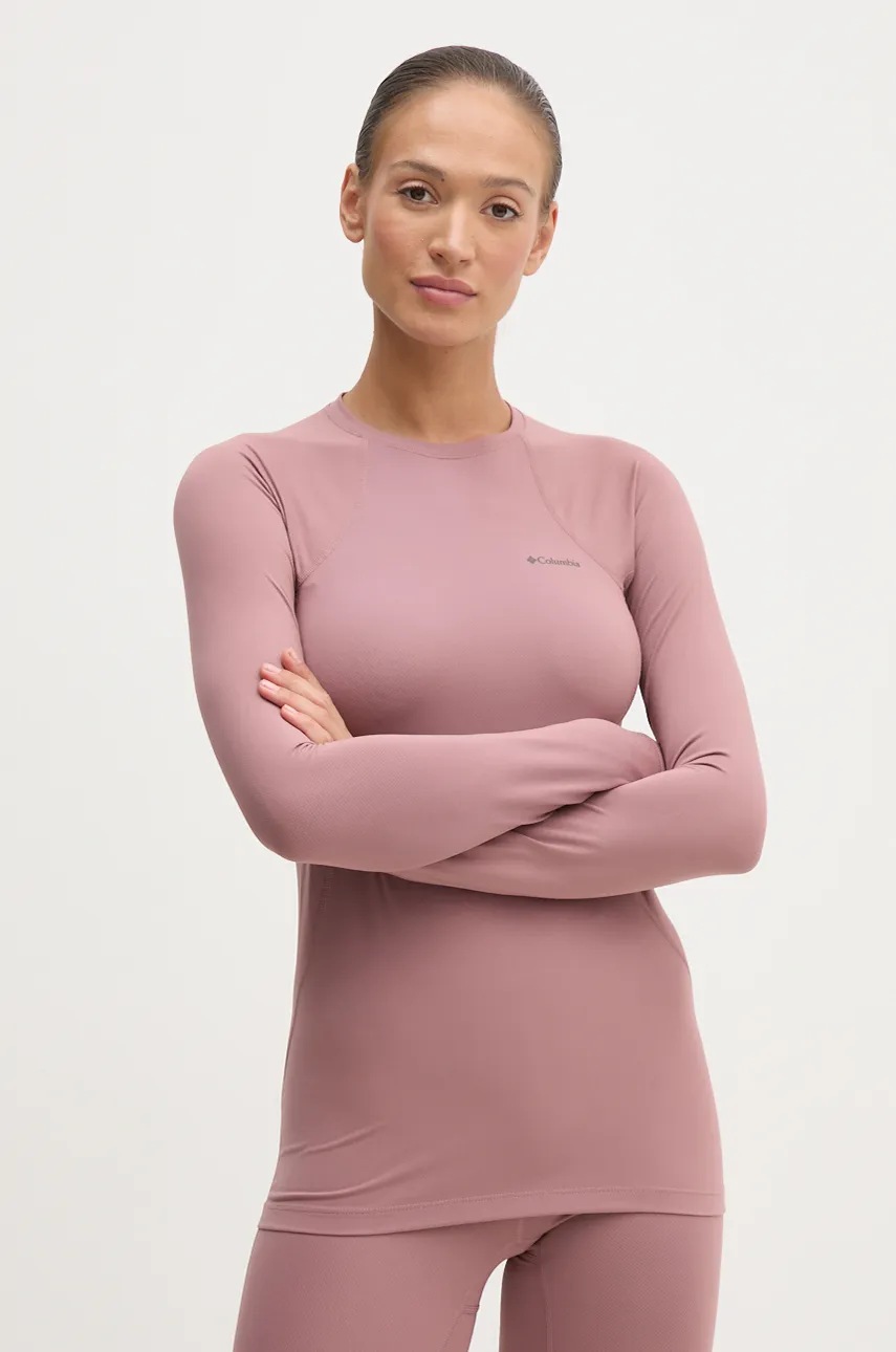 

Функционална блуза с дълги ръкави Columbia Midweight Stretch в розово, Розов