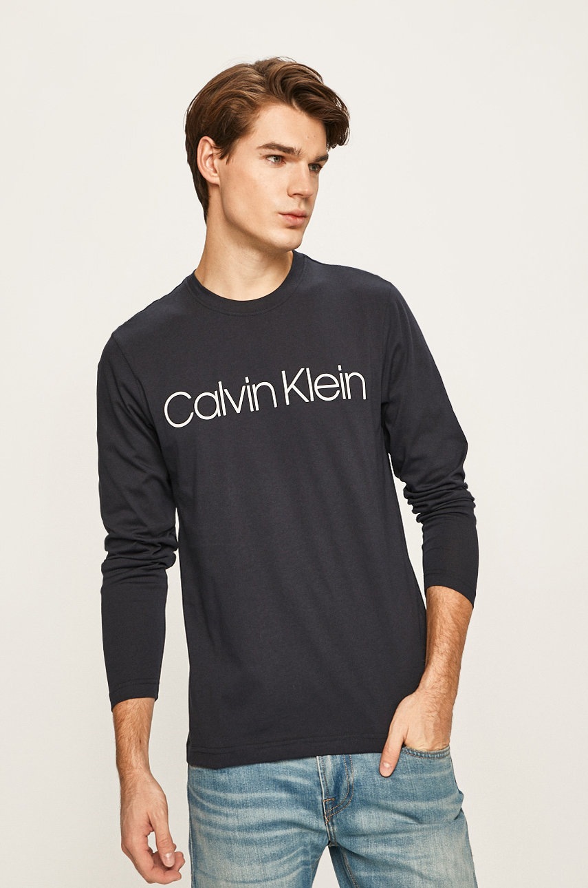 

Calvin Klein - Блуза с дълъг ръкав, Тъмносин