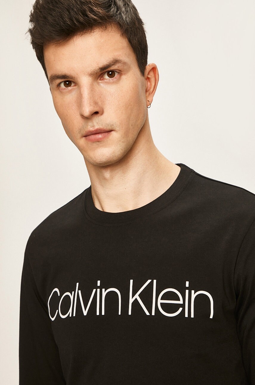 

Calvin Klein - Блуза с дълъг ръкав, Черен