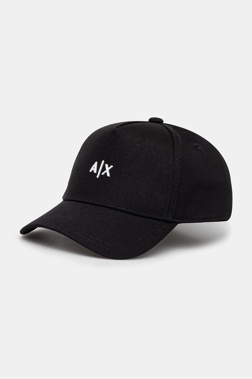 Armani Exchange caciula culoarea negru, cu imprimeu