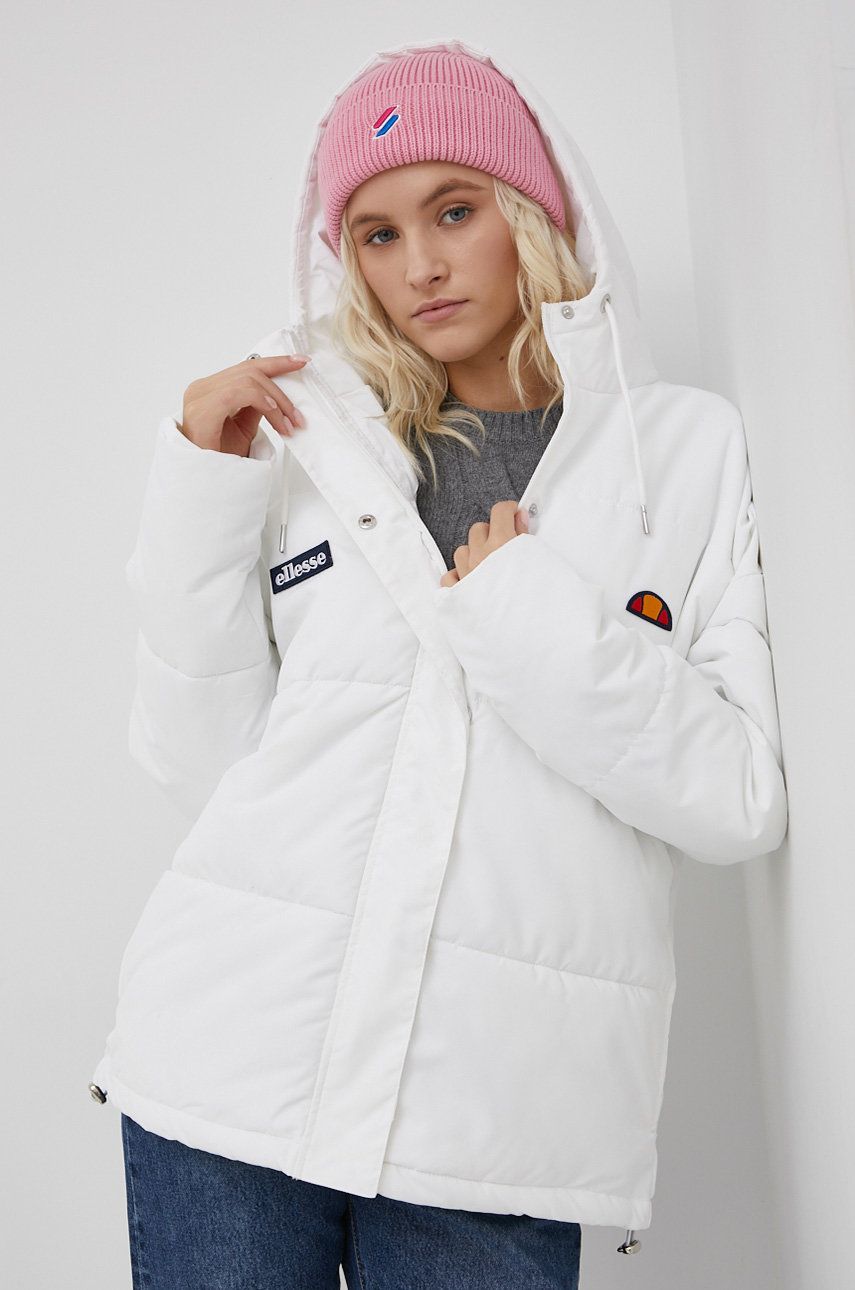 Ellesse Geaca Femei, Culoarea Alb, De Tranzitie