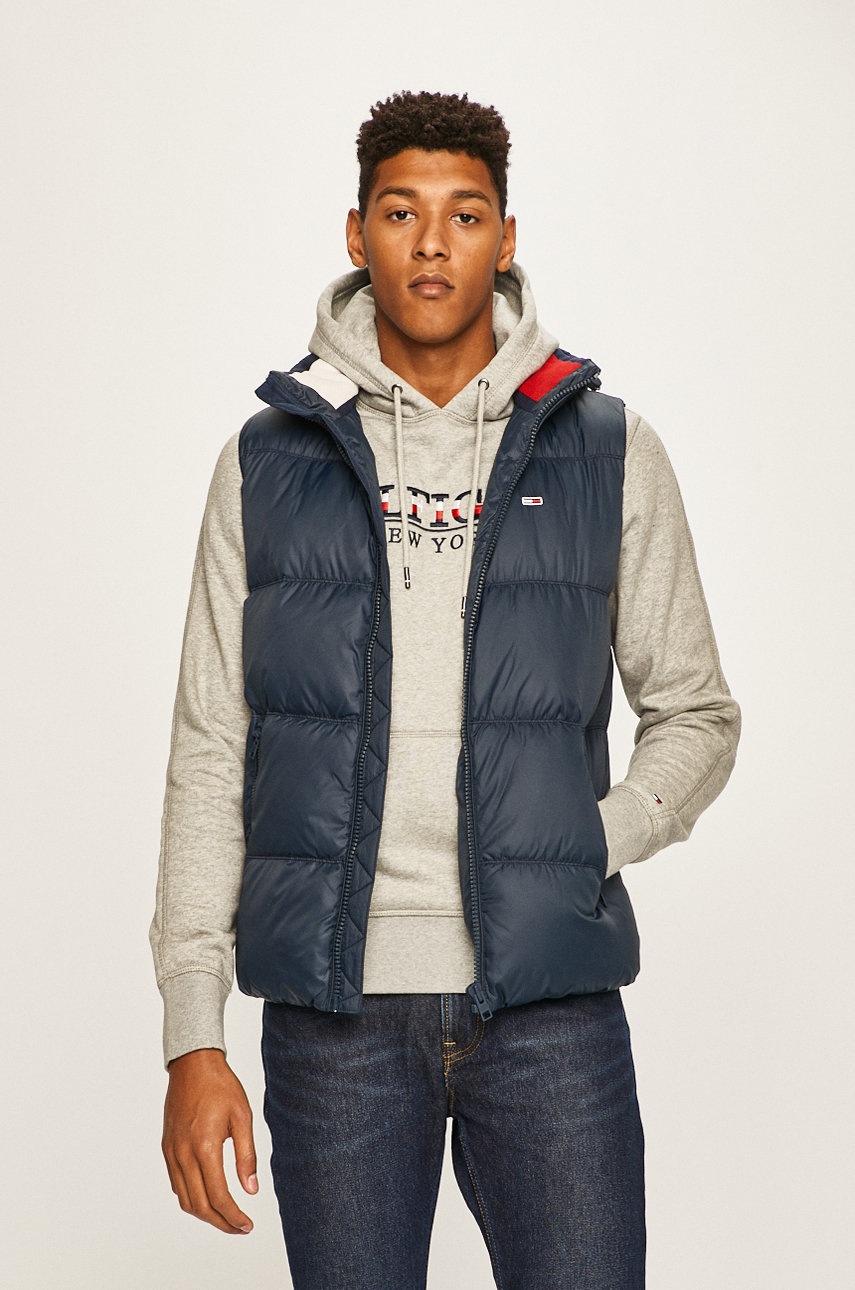 

Tommy Jeans - Пухен елек, Тъмносин