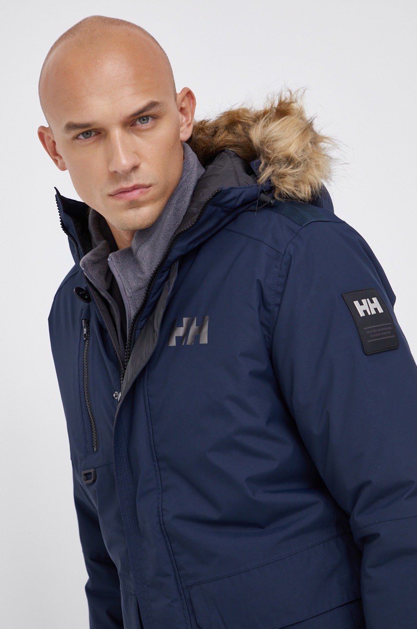 

Яке Helly Hansen мъжко в тъмносиньо със зимна изолация, Тъмносин