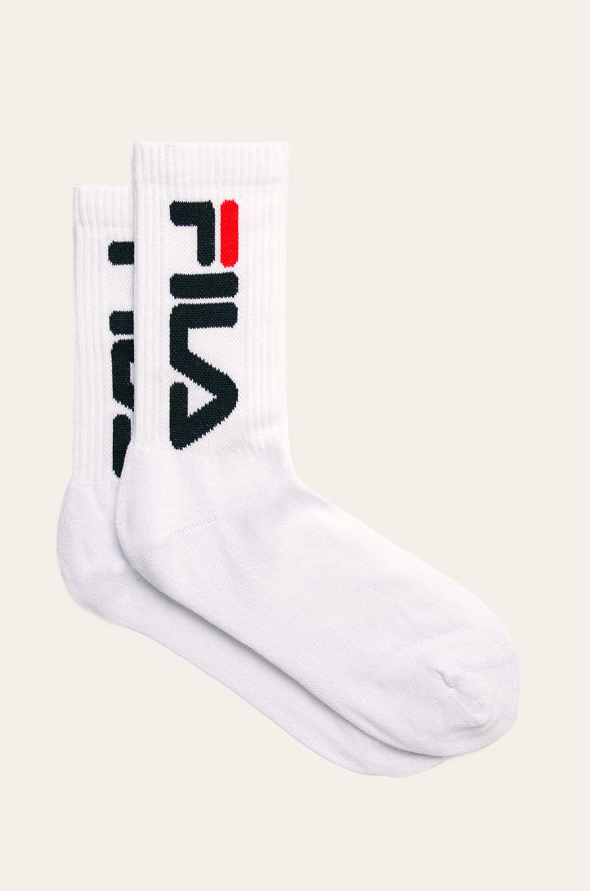 Ponožky Fila ( 2-pak) dámské, bílá barva - bílá -  Hlavní materiál: 75% Bavlna