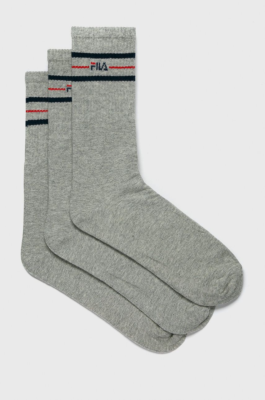 Fila - Ponožky (3 pack) - šedá -  Hlavní materiál: 80% Bavlna