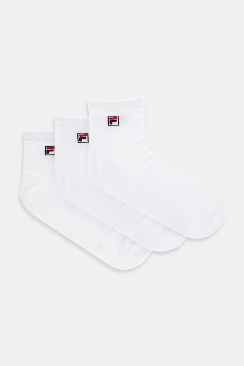 Levně Ponožky Fila ( 3-pak) pánské, bílá barva