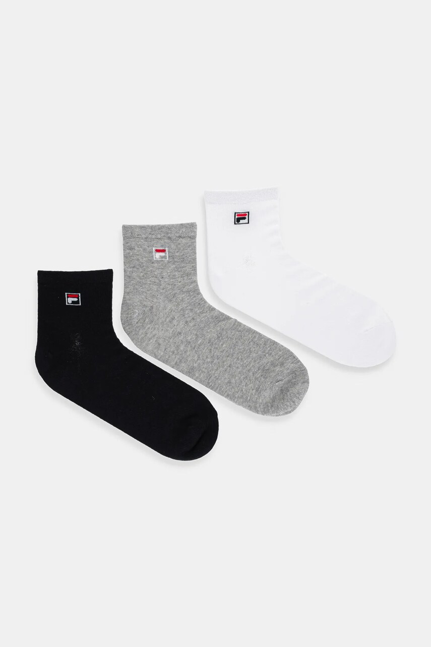 Levně Ponožky Fila ( 3-pak) pánské, šedá barva