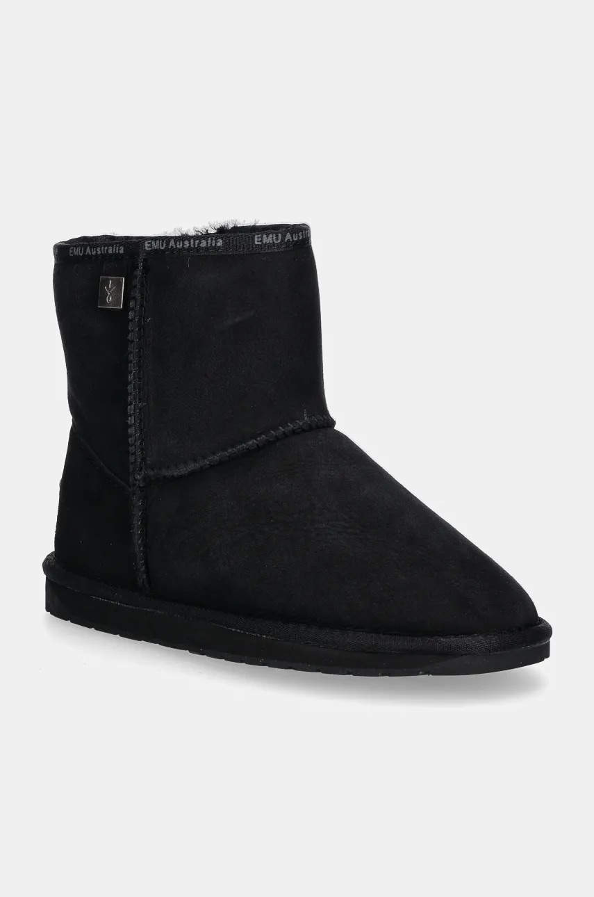 Emu Australia cizme de zăpadă din piele întoarsă Platinum Stinger Slim Mini culoarea negru WP20003