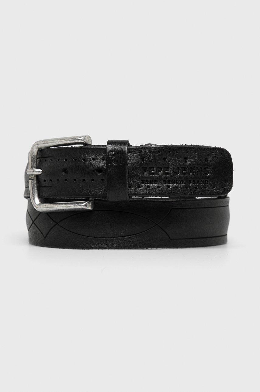 Pepe Jeans - Curea de piele Steve