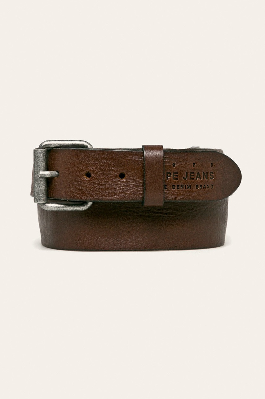 Pepe Jeans - Curea de piele New Moreto