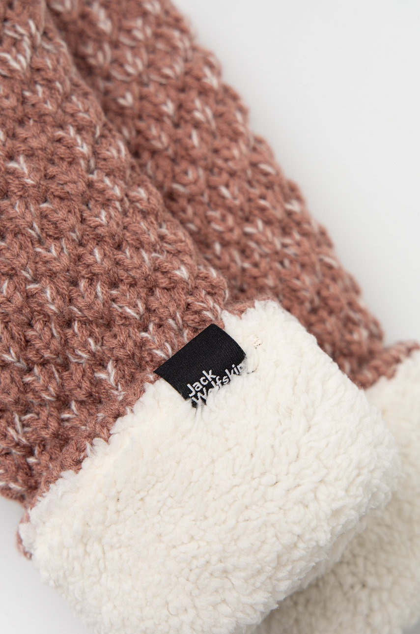 

Рукавички Jack Wolfskin жіночі колір рожевий