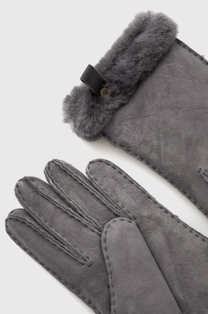 

Замшеві рукавички UGG жіночі колір сірий