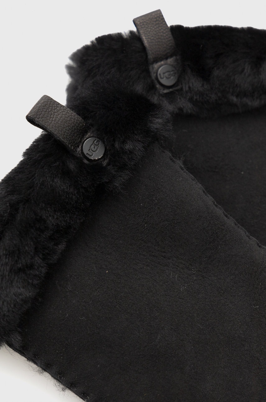 

Замшевые перчатки UGG женское цвет чёрный