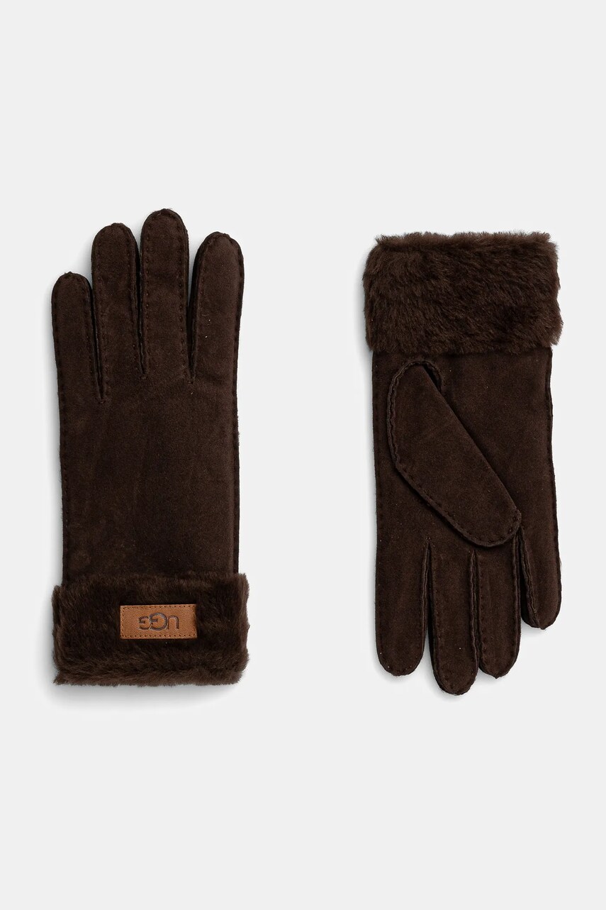 

Велурени ръкавици UGG в кафяво, Кафяв